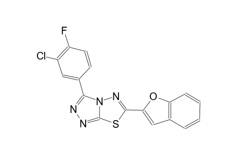 [1,2,4]triazolo[3,4-b][1,3,4]thiadiazole, 6-(2-benzofuranyl)-3-(3-chloro-4-fluorophenyl)-