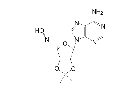 (E/Z)-9-(2,3-O-Isopropylidene-.beta.-D-ribo-pentodialdo-1,4-furanosyl)adenine oxime