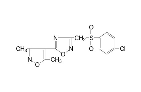 3-{[(p-chlorophenyl)sulfonyl]methyl}-5-(3,5-dimethyl-4-isoxazolyl)-1,2,4-oxadiazole