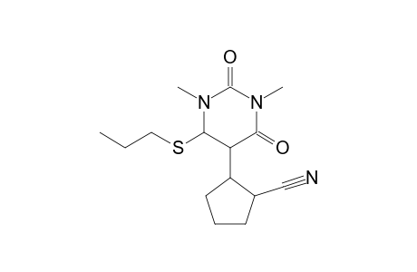 Cyclopentanecarbonitrile, 2-[hexahydro-1,3-dimethyl-2,4-dioxo-6-(propylthio)-5-pyrimidinyl]-