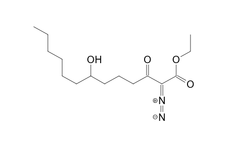 Tridecanoic acid, 2-diazo-7-hydroxy-3-oxo-, ethyl ester