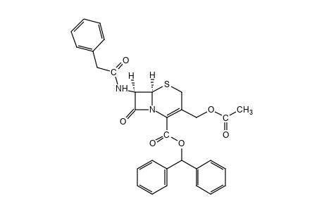 3-(HYDROXYMETHYL)-8-OXO-7-(2-PHENYLACETAMIDO)-5-THIA-1-AZABICYCLO[4.2.0]OCT-2-ENE-2-CARBOXYLIC ACID, DIPHENYLMETHYL ESTER, ACETATE (ESTER)