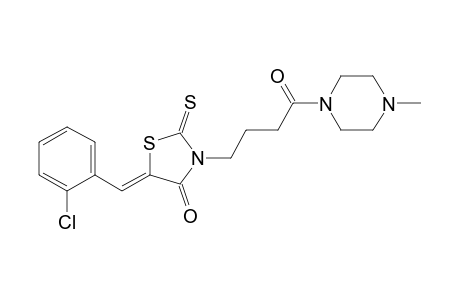 (5Z)-5-(2-chlorobenzylidene)-3-[4-(4-methyl-1-piperazinyl)-4-oxobutyl]-2-thioxo-1,3-thiazolidin-4-one