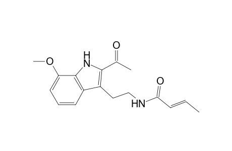 2-Acetyl-3-(2-crotonamido)ethyl-7-methoxyindole