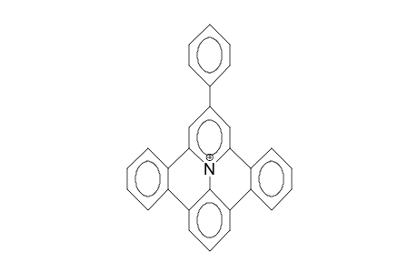 2-Phenyl-benzo(H)quinolizino(4,5,6,7-fed)phenanthridinium cation