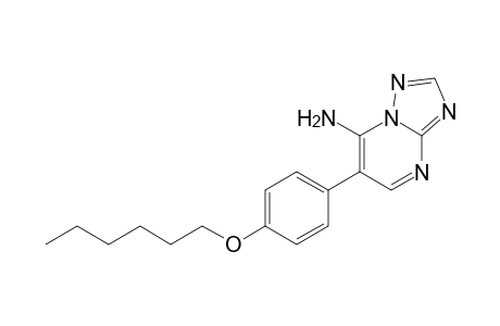 7-Amino-6-(4-hexyloxy-phenyl)-1,2,4-triazolo(1,5A)pyrimidine