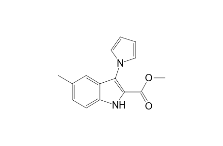 1H-Indole-2-carboxylic acid, 5-methyl-3-(1H-pyrrol-1-yl)-, methyl ester