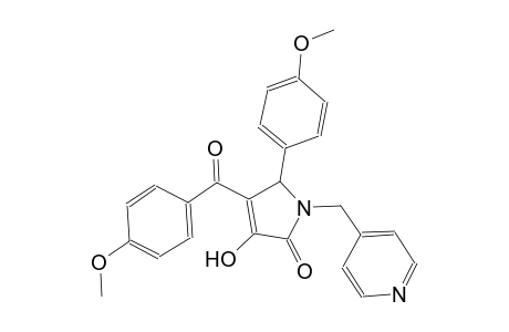 2H-pyrrol-2-one, 1,5-dihydro-3-hydroxy-4-(4-methoxybenzoyl)-5-(4-methoxyphenyl)-1-(4-pyridinylmethyl)-