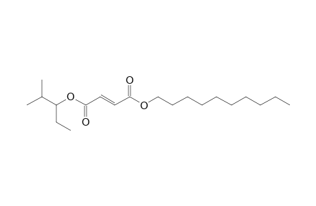 Fumaric acid, decyl 2-methylpent-3-yl ester