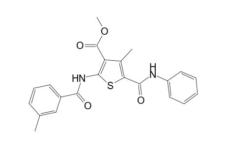 Methyl 5-(anilinocarbonyl)-4-methyl-2-[(3-methylbenzoyl)amino]-3-thiophenecarboxylate