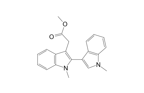 2-(1'-Methylindol-3'-yl)-N-methylindoleacetic acid methylester