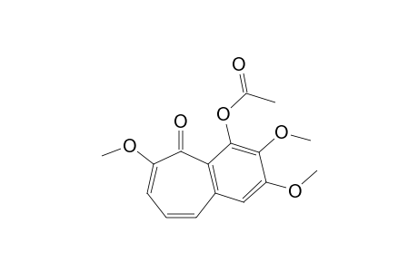 4-hydroxy-2,3,6-trimethoxy-5H-benzocyclohepten-5-one, acetate