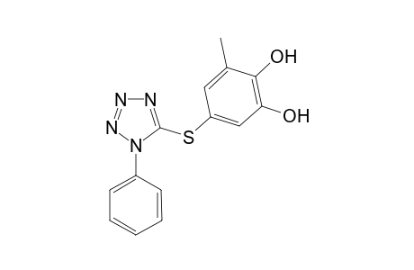 3-Methyl-5-(1-phenyl-1H-tetrazol-5-ylthio)benzene-1,2-diol