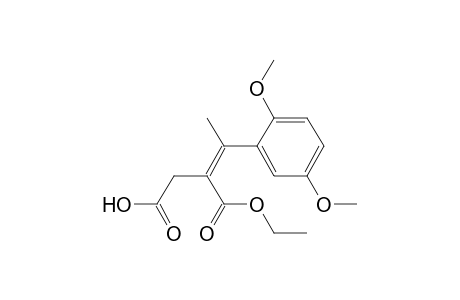 3-Carbethoxy-4-(2,5-dimethoxyphenyl)-4-methyl-3-butenoic acid