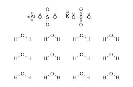 Potassium aluminum sulfate dodecahydrate