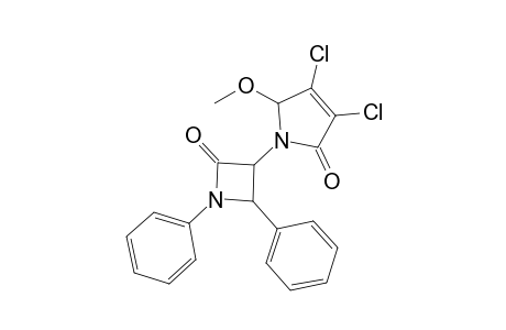 3-[3',4'-Dichloro-2',5'-dihydro-5'-methoxy-2'-oxo-2H-pyrrol-1'-yl]-1,4-diphenylazetidin-2-one