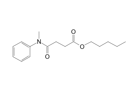 Succinic acid, monoamide, N-methyl-N-phenyl, pentyl ester