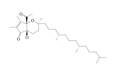 VE-FPF;3A-ACETYL-2,3,5-TRIMETHYL-7A-HYDROXY-5-(4,8,12-TRIMETHYL-TRIDECANYL)-1,3A,5,6,7,7A-HEXAHYDRO-4-OXAINDEN-1-ONE