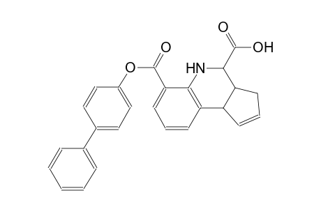 3H-cyclopenta[c]quinoline-4,6-dicarboxylic acid, 3a,4,5,9b-tetrahydro-, 6-[1,1'-biphenyl]-4-yl ester