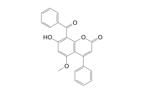 4-PHENYL-5-METHOXY-7-HYDROXY-8-BENZOYLCOUMARIN