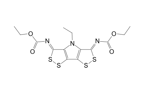 4-Ethylbis[1,2]dithiolo[4,3-b:3',4'-d]pyrrole-3,5-di(N-ethoxycarbonyl)imine