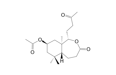 2-BETA-ACETOXY-14,15,17-TRINOR-ENT-LABDANE-8-OXA-9-OXO-12-ONE