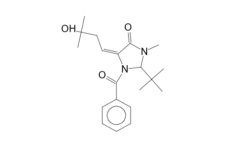 (5E)-1-benzoyl-2-tert-butyl-5-(3-hydroxy-3-methyl-butylidene)-3-methyl-4-imidazolidinone