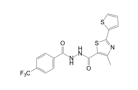 1-{[4-METHYL-2-(2-THIENYL)-5-THIAZOLYL]CARBONYL}-2-(alpha,alpha,alpha-TRIFLUORO-p-TOLUOYL)HYDRAZINE