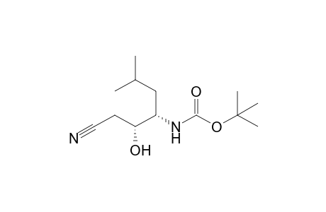 (3R,4S)-4-(tert-Butoxycarbonylamino)-3-hydroxy-6-methylheptanenitrile