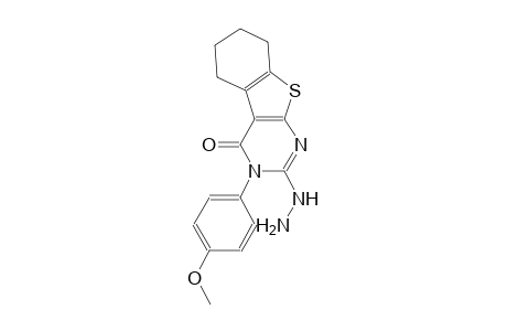 2-hydrazino-3-(4-methoxyphenyl)-5,6,7,8-tetrahydro[1]benzothieno[2,3-d]pyrimidin-4(3H)-one