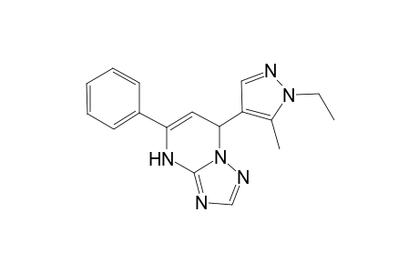 [1,2,4]Triazolo[1,5-a]pyrimidine, 7-(1-ethyl-5-methyl-1H-pyrazol-4-yl)-4,7-dihydro-5-phenyl-