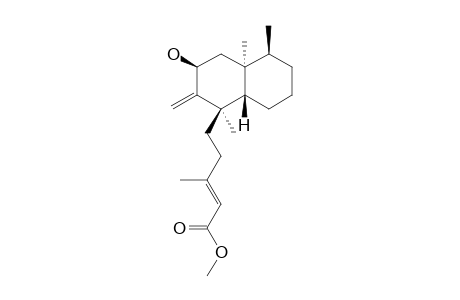 (-)-7-BETA-HYDROXYCLERODA-8(17),13E-DIEN-15-OIC-ACID-METHYLESTER