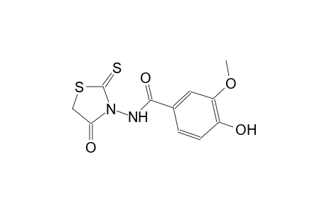 benzamide, 4-hydroxy-3-methoxy-N-(4-oxo-2-thioxo-3-thiazolidinyl)-