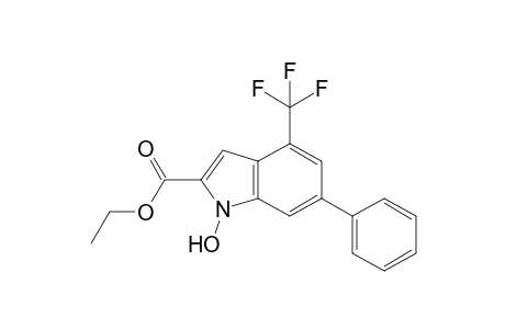 ethyl 1-hydroxy-6-phenyl-4-(trifluoromethyl)-1H-indole-2-carboxylate