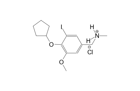 [4-(cyclopentyloxy)-3-iodo-5-methoxyphenyl]-N-methylmethanaminium chloride