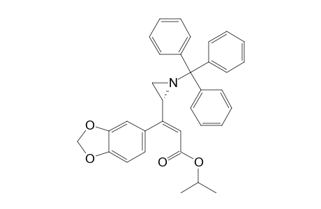 (E)-3-(1,3-benzodioxol-5-yl)-3-[(2R)-1-(triphenylmethyl)-2-aziridinyl]-2-propenoic acid propan-2-yl ester