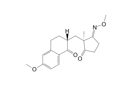 (1'SR,2RS)-6-methoxy-2-[(1'-methyl-2',5'-dioxocyclopentyl)methyl]3,4-dihydronaphthalen-1(2H)-one (Z)-2'-O-methyloxime