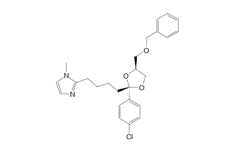 CIS-2-(4-CHLOROPHENYL)-2-[4-(1-METHYL-2-IMIDAZOLYL)-BUTYL]-4-(BENZYLOXYMETHYL)-1,3-DIOXOLANE