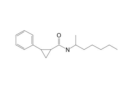 1-Cyclopropanecarboxamide, 2-phenyl-N-hept-2-yl-