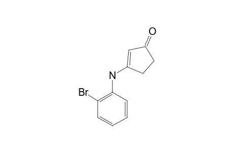 3-(2-BROMOPHENYLAMINO)-CYCLOPENT-2-ENONE