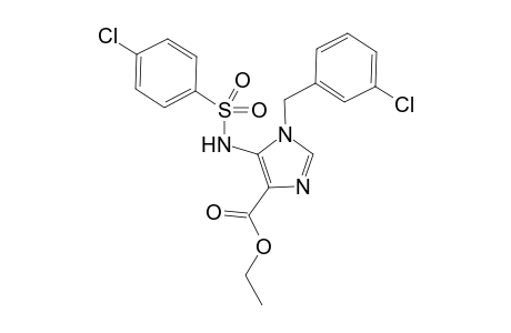 1-(3-Chlorophenylmethyl)-5-(4-chlorophenylsulfonylamino)-1H-imidazole-4-carboxylic acid-ethylester