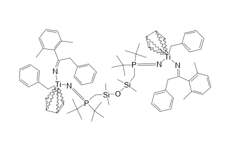 [CP-TI-BZ(N=C(CH2PH)-(2,6-ME2C6H3)-NP(T-BU)2-CH2-SIME2]2O