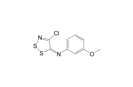 N-(4-Chloro-5H-1,2,3-dithiazol-5-ylidene)-3-methoxyaniline