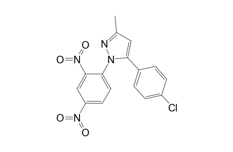 1H-Pyrazole, 5-(4-chlorophenyl)-1-(2,4-dinitrophenyl)-3-methyl-