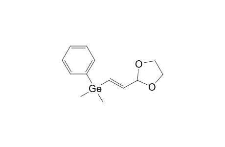 (E)-1-(phenyldimethylgermyl)-2-(1',3'-dioxolanyl)ethene