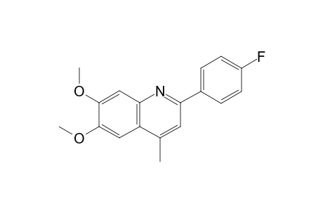 2-(4-fluorophenyl)-6,7-dimethoxy-4-methylquinoline