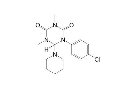 1-(p-chlorophenyl)dihydro-3,5-dimethyl-6-piperidino-s-triazine-2,4(1H,3H)-dione
