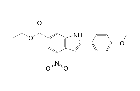 Ethyl 2-(4-methoxyphenyl)-4-nitro-1H-indol-6-carboxylate