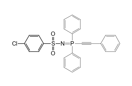 p-chloro-N-[diphenyl(phenylethynyl)phosphoranylidene]benzenesulfonamide