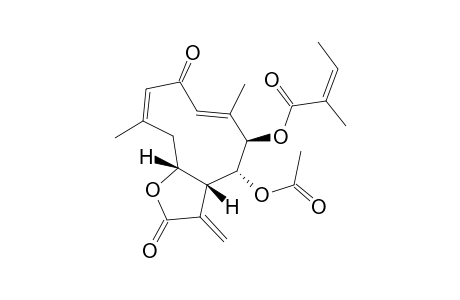 [(3ar,4R,5R,6E,9Z,11Ar)-4-hydroxy-6,10-dimethyl-3-methylidene-2,8-dioxo-4,5,11,11A-tetrahydro-3ah-cyclodeca[B]furan-5-yl] (Z)-2-methylbut-2-enoate, ac derivative